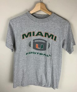 Vintage Style Miami Football T-Shirt Sweatshirt Hoodie Full Size Gifts For NCAA