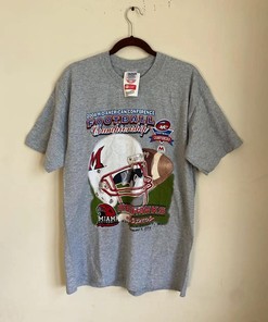 Vintage Style Miami University Redhawks Championship T-Shirt Sweatshirt Pullover Hoodie Reprinted Full Color Full Size Gift For NCAA Fans
