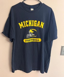 Vintage Style Michigan Football Graphic Hoodie Sweatshirt Crewneck Sweatshirt Full Size Gifts For Fans