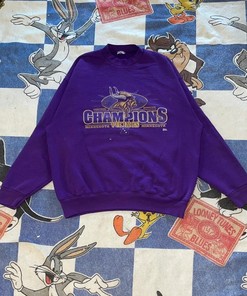 Vintage Style Minnesota Vikings 98’ Division Champs Tshirt Pullover Hoodie Crewneck Sweatshirt Reprinted Full Color Full Size Gifts For NFL Fans