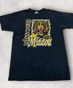 Vintage Style Mizzou Tigers T-Shirt Sweatshirt Pullover Hoodie Reprinted Full Color Full Size Gift For NCAA Fans