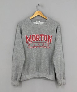 Vintage Style Morton Track And Field T-Shirt Sweatshirt Pullover Hoodie Reprinted Full Color Full Size Gift For NCAA Fans