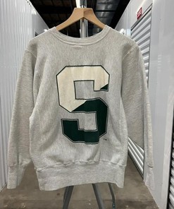 Vintage Style Msu Reverse Weave Big Logo Michigan State Crewneck Full Size Gifts For NCAA T-Shirt Hoodie Sweatshirt