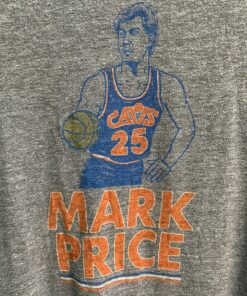 Vintage Style NBA Cavs Mark Price Homage 3 Blend Tshirt Pullover Hoodie Crewneck Sweatshirt Reprinted Full Color Full Size Gifts for NBA Fans