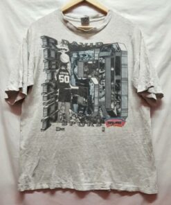 Vintage Style NBA David Robinson Tshirt Sweatshirt Hoodie Crewneck Sweatshirt Pullover Reprinted Full Color Full Size Gifts for NBA Fans