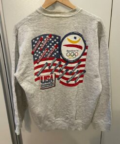 Vintage Style NBA Dream Team Olympic 1992 Barcelona Tshirt Pullover Hoodie Crewneck Sweatshirt Reprinted Full Color Full Size Gifts for NBA Fans