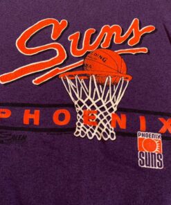 Vintage Style NBA Phoenix Suns Jumper Tshirt Sweatshirt Hoodie Crewneck Sweatshirt Pullover Reprinted Full Color Full Size Gifts for NBA Fans