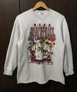 Vintage Style NCAA Basketball Championship T-Shirt Sweatshirt Pullover Hoodie Reprinted Full Color Full Size Gift For NCAA Fans