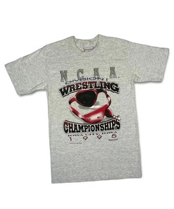 Vintage Style NCAA Division 1 Wrestling Championships 1995 Iowa T-Shirt Sweatshirt Pullover Hoodie Reprinted Full Color Full Size Gift For NCAA Fans