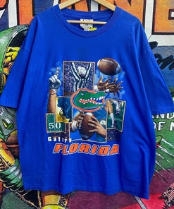 Vintage Style NCAA Florida Gators T-Shirt Sweatshirt Pullover Hoodie Reprinted Full Color Full Size Gift For NCAA Fans