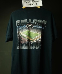 Vintage Style NFL Bulldog Tshirt Pullover Hoodie Crewneck Sweatshirt Reprinted Full Color Full Size Gifts For NFL Fans