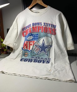 Vintage Style NFL Dallas Cowboys Tshirt Pullover Hoodie Crewneck Sweatshirt Reprinted Full Color Full Size Gifts For NFL Fans