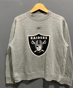 Vintage Style NFL Raiders Tshirt Pullover Hoodie Crewneck Sweatshirt Reprinted Full Color Full Size Gifts For NFL Fans