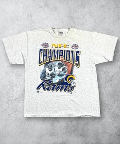 Vintage Style NFL St Louis Rams Nfc Super Bowl Xxxiv Tshirt Pullover Hoodie Crewneck Sweatshirt Reprinted Full Color Full Size Gifts For NFL Fans