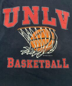 Vintage Style Ncaa 1990s Unlv Runnin' Rebels Basketball Tshirt Hoodie Crewneck Sweatshirt Reprinted Full Color Full Size Gifts for NBA Fans