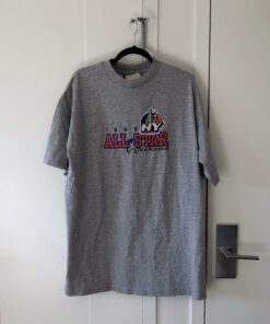 Vintage Style New York 1998 All Star Game Tshirt Hoodie Crewneck Sweatshirt Reprinted Full Color Full Size Gifts for NBA Fans