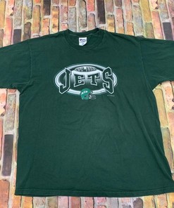 Vintage Style New York Jets Tshirt Pullover Hoodie Crewneck Sweatshirt Reprinted Full Color Full Size Gifts For NFL Fans