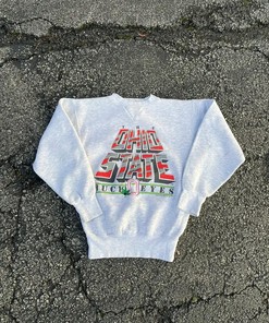 Vintage Style Ohio State T-Shirt Sweatshirt Pullover Hoodie Reprinted Full Color Full Size Gift For NCAA Fans