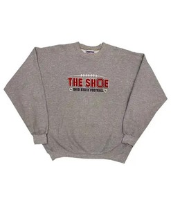Vintage Style Ohio State University The Shoe T-Shirt Sweatshirt Pullover Hoodie Reprinted Full Color Full Size Gift For NCAA Fans