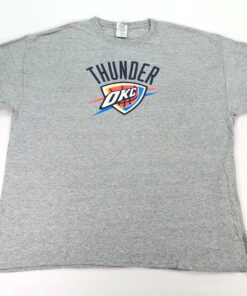 Vintage Style Oklahoma City Thunder NBA T Shirt Basketball Team Tshirt Sweatshirt Hoodie Crewneck Sweatshirt Pullover Reprinted Full Color Full Size Gifts for NBA Fans
