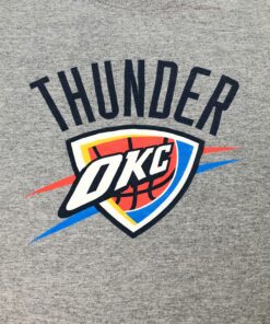 Vintage Style Oklahoma City Thunder NBA T Shirt Basketball Team Tshirt Sweatshirt Hoodie Crewneck Sweatshirt Pullover Reprinted Full Color Full Size Gifts for NBA Fans