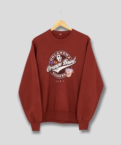 Vintage Style Oklahoma Sooners Football NCAA Rugby T-Shirt Sweatshirt Pullover Hoodie Reprinted Full Color Full Size Gift For NCAA Fans