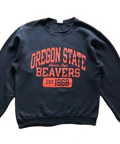 Vintage Style Oregon State Beavers University T-Shirt Sweatshirt Pullover Hoodie Reprinted Full Color Full Size Gift For NCAA Fans