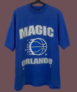 Vintage Style Orlando Magic 90s Like Lakers Chicago Bulls Tshirt Hoodie Crewneck Sweatshirt Reprinted Full Color Full Size Gifts for NBA Fans