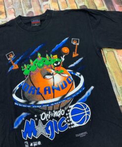 Vintage Style Orlando Magic Tshirt Hoodie Crewneck Sweatshirt Reprinted Full Color Full Size Gifts for NBA Fans