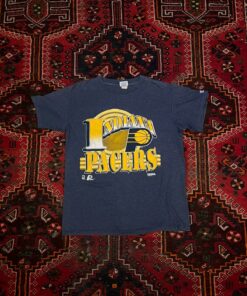 Vintage Style Pacers Graphic Tshirt Pullover Hoodie Crewneck Sweatshirt Reprinted Full Color Full Size Gifts for NBA Fans