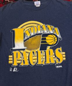 Vintage Style Pacers Graphic Tshirt Pullover Hoodie Crewneck Sweatshirt Reprinted Full Color Full Size Gifts for NBA Fans