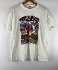 Vintage Style Patriots Vs Rams Super Bowl 2002 NFL Tshirt Pullover Hoodie Crewneck Sweatshirt Reprinted Full Color Full Size Gifts For NFL Fans