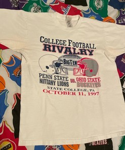 Vintage Style Penn State Vs Ohio State T- Shirt Hoodie Sweatshirt Full Size Giftd For NCAA