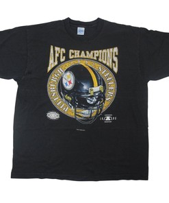 Vintage Style Pittsburgh Steelers Graphic Tshirt Pullover Hoodie Crewneck Sweatshirt Reprinted Full Color Full Size Gifts For NFL Fans