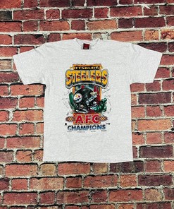 Vintage Style Pittsburgh Steelers Super Bowl 30 Single Stitch Tshirt Pullover Hoodie Crewneck Sweatshirt Reprinted Full Color Full Size Gifts For NFL Fans