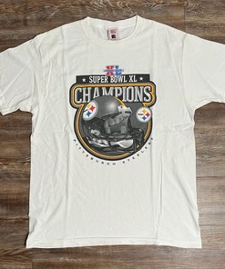 Vintage Style Pittsburgh Steelers Super Bowl Tshirt Pullover Hoodie Crewneck Sweatshirt Reprinted Full Color Full Size Gifts For NFL Fans