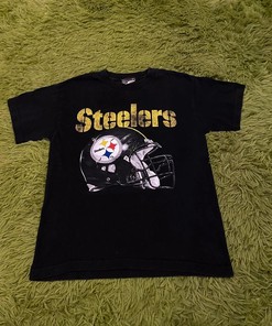 Vintage Style Pittsburgh Steelers Tshirt Pullover Hoodie Crewneck Sweatshirt Reprinted Full Color Full Size Gifts For NFL Fans