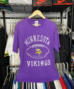 Vintage Style Pro Player Minnesota Vikings Graphic Tshirt Pullover Hoodie Crewneck Sweatshirt Reprinted Full Color Full Size Gifts For NFL Fans