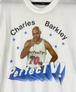 Vintage Style Rare Charles Barkley Perfect Tv Tshirt Sweatshirt Hoodie Crewneck Sweatshirt Pullover Reprinted Full Color Full Size Gifts for NBA Fans