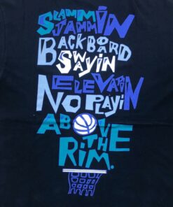 Vintage Style Reebok Above The Rim B17 Tshirt Sweatshirt Hoodie Sweatshirt Crewneck Pullover Hoodie Reprinted Full Color Full Size Gifts for NBA Fans