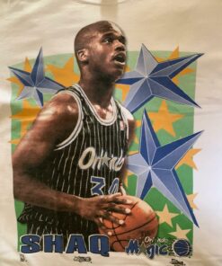 Vintage Style Shaq Oneil 90s Tshirt Sweatshirt Hoodie Crewneck Sweatshirt Pullover Reprinted Full Color Full Size Gifts for NBA Fans