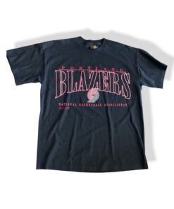 Vintage Style Single Stitch Blazers Tshirt Sweatshirt Hoodie Crewneck Sweatshirt Pullover Reprinted Full Color Full Size Gifts for NBA Fans