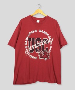 Vintage Style South Carolina Gamecocks Football T-Shirt Sweatshirt Pullover Hoodie Reprinted Full Color Full Size Gift For NCAA Fans