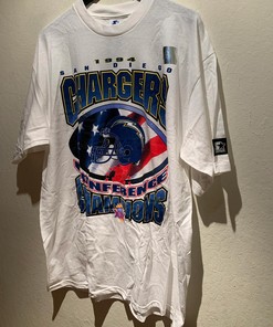 Vintage Style Starter 1994 San Diego Chargers NFL Tshirt Pullover Hoodie Crewneck Sweatshirt Reprinted Full Color Full Size Gifts For NFL Fans