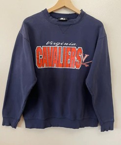 Vintage Style Starter NCAA Virginia Cavaliers T-Shirt Sweatshirt Pullover Hoodie Reprinted Full Color Full Size Gift For NCAA Fans