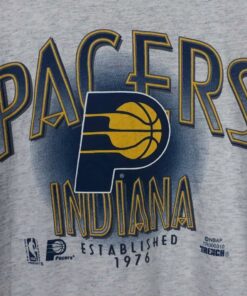 Vintage Style Style 90s Indiana Pacers T-Shirt Basketball NBA Tshirt Pullover Hoodie Crewneck Sweatshirt Reprinted Full Color Full Size Gifts for NBA Fans