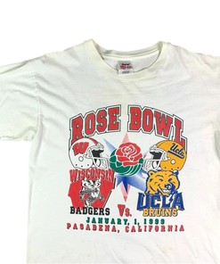 Vintage Style Style 90s Rose Bowl Badgers Vs Bruins Rose Bowl T Shirt Sweatshirt Full Size