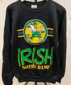 Vintage Style Style Notre Dame Irish Sweater Hoodie Sweatshirt Crewneck Sweatshirt Gifts For NCAA