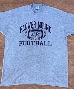 Vintage Style Tee Flower Mound Tshirt Pullover Hoodie Crewneck Sweatshirt Reprinted Full Color Full Size Gifts For NFL Fans