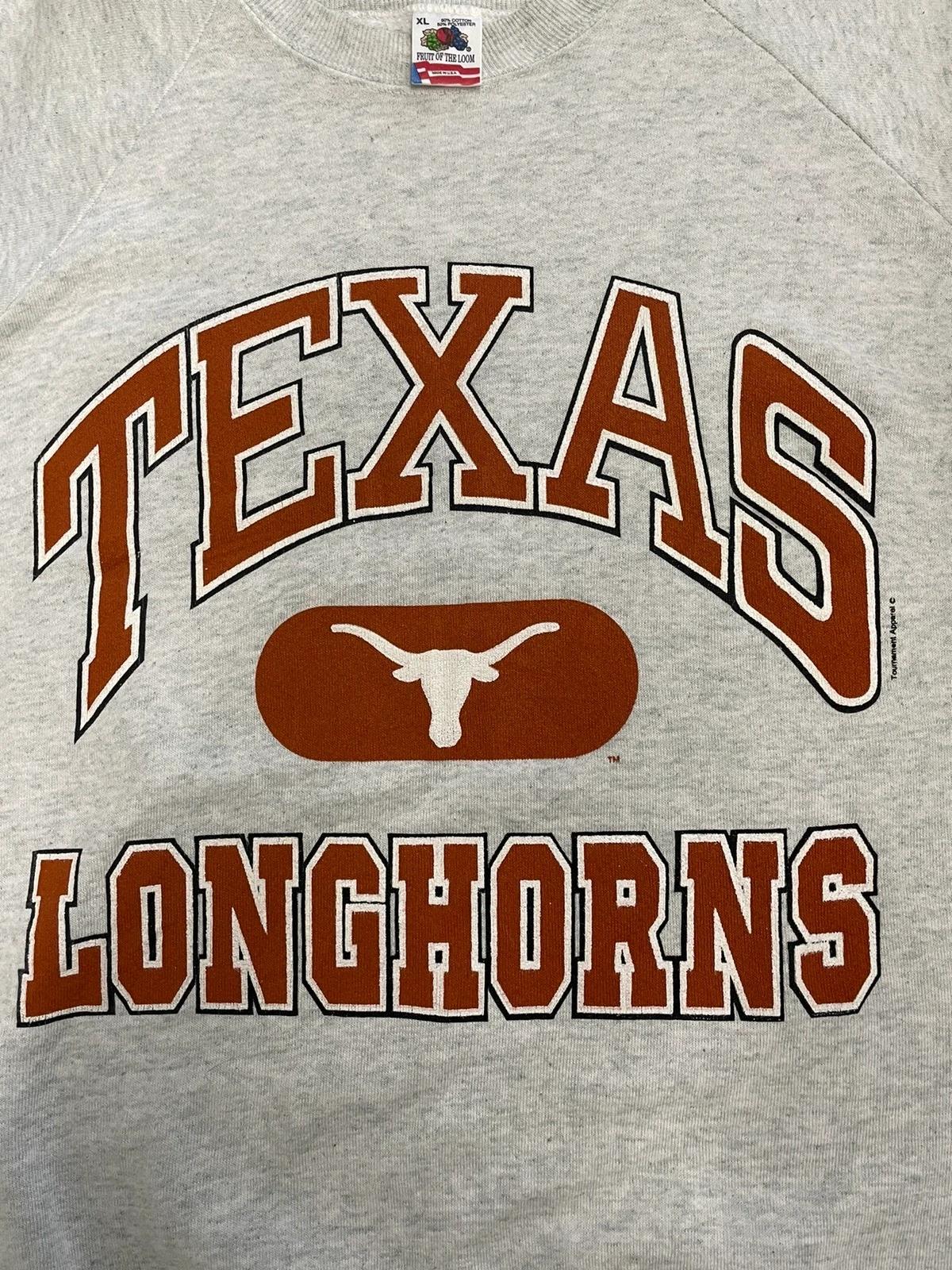 Vintage Style Texas Longhorns College T-Shirt Sweatshirt Hoodie Full Size Gifts For NCAA - Image 2